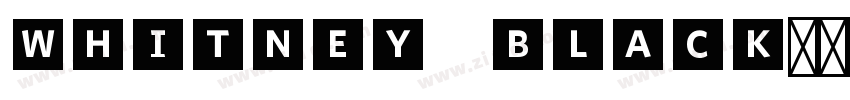 whitney black字体转换